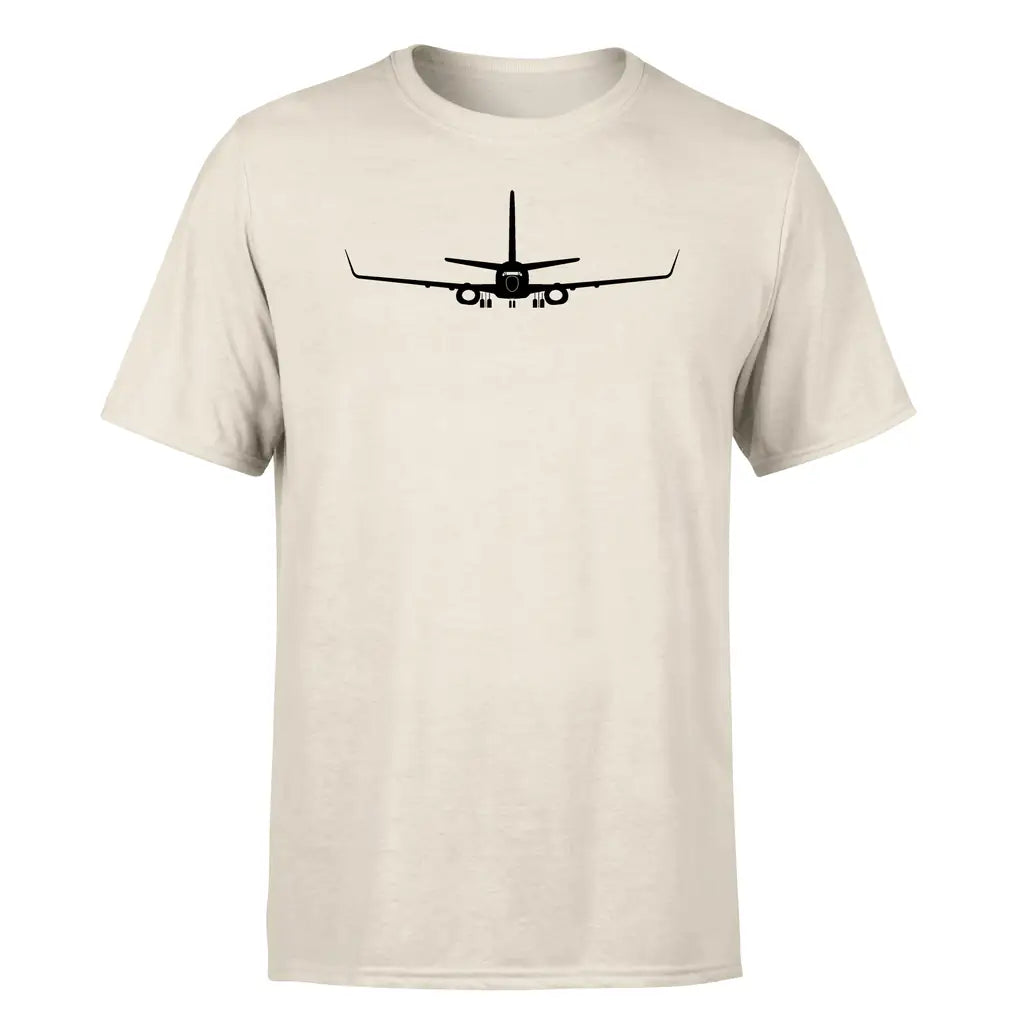 Boeing 737-800NG Silhouette design on beige single side