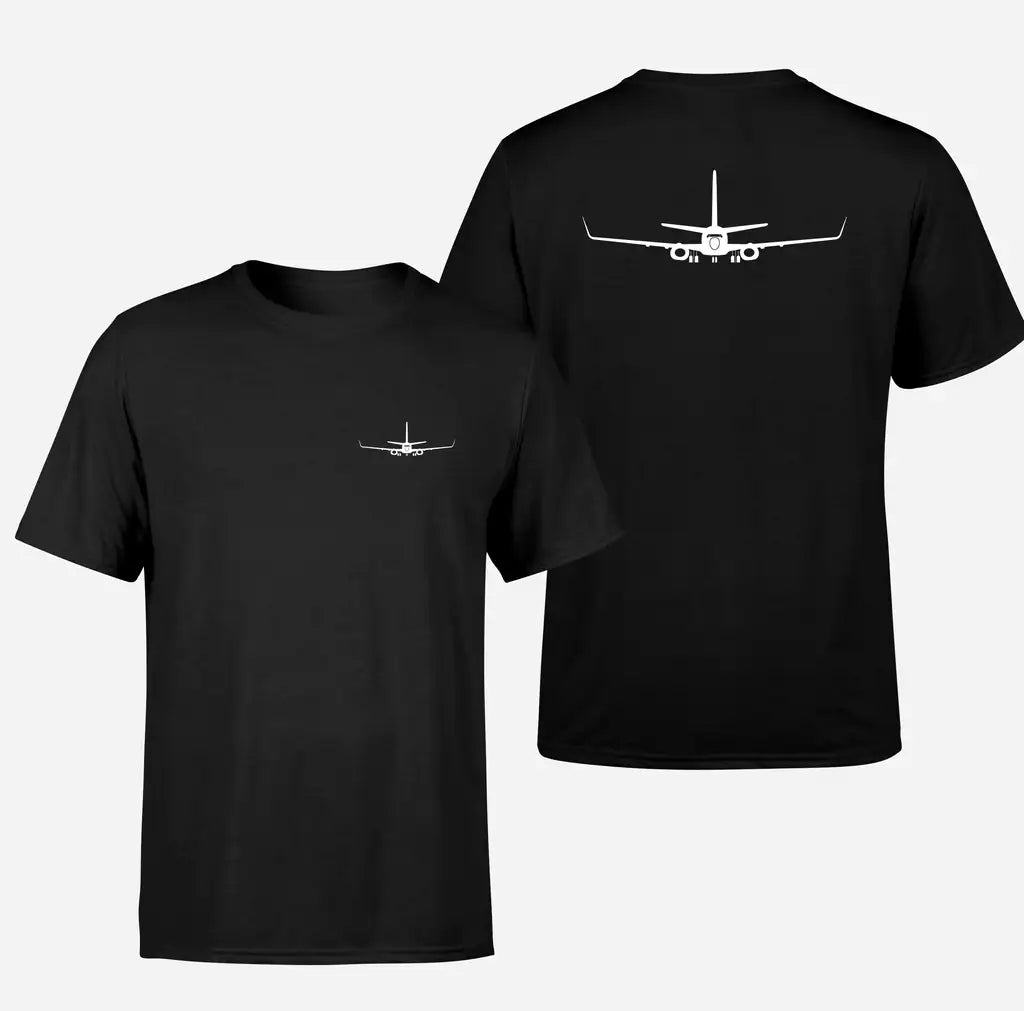 Boeing 737-800NG Silhouette design on black double side