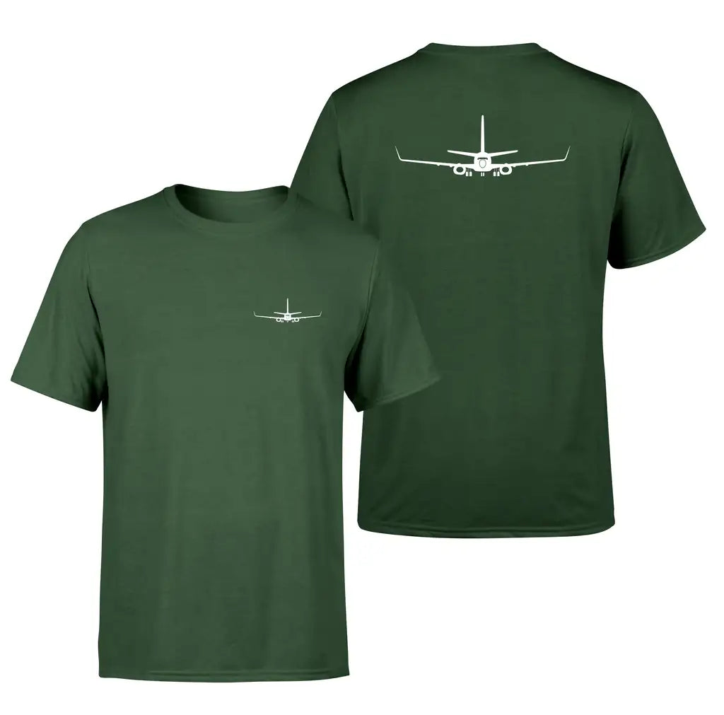 Boeing 737-800NG Silhouette design on dark green double side