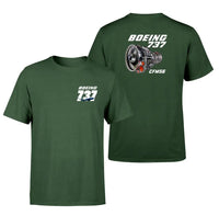Thumbnail for Boeing 737 Engine & CFM56 design on dark green double side