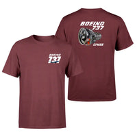 Thumbnail for Boeing 737 Engine & CFM56 design on dark red double side