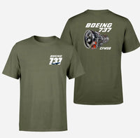 Thumbnail for Boeing 737 Engine & CFM56 design on green army double side