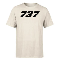 Thumbnail for Boeing 737 Flat Text design on beige single side