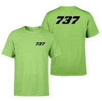 Thumbnail for Boeing 737 Flat Text design on light green double side