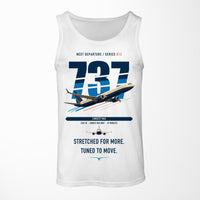 Thumbnail for Boeing 737 MAX 10 design on white tank top