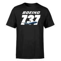 Thumbnail for Boeing 737 & Text design on black single side