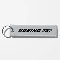 Thumbnail for Boeing 737 & Text Key Chains - Light Gray