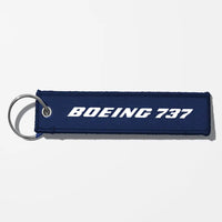 Thumbnail for Boeing 737 & Text Key Chains - Navy Blue