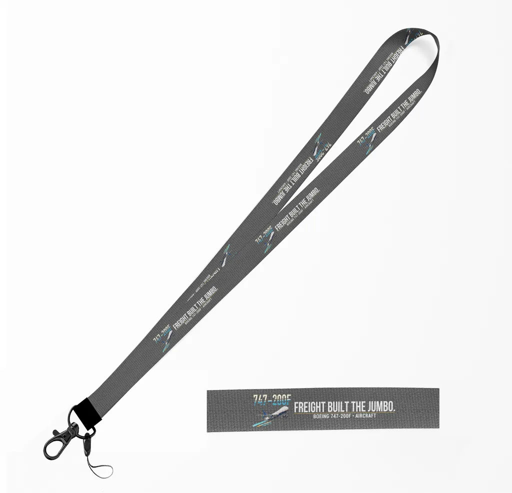 Boeing 747-200F lanyard - gray