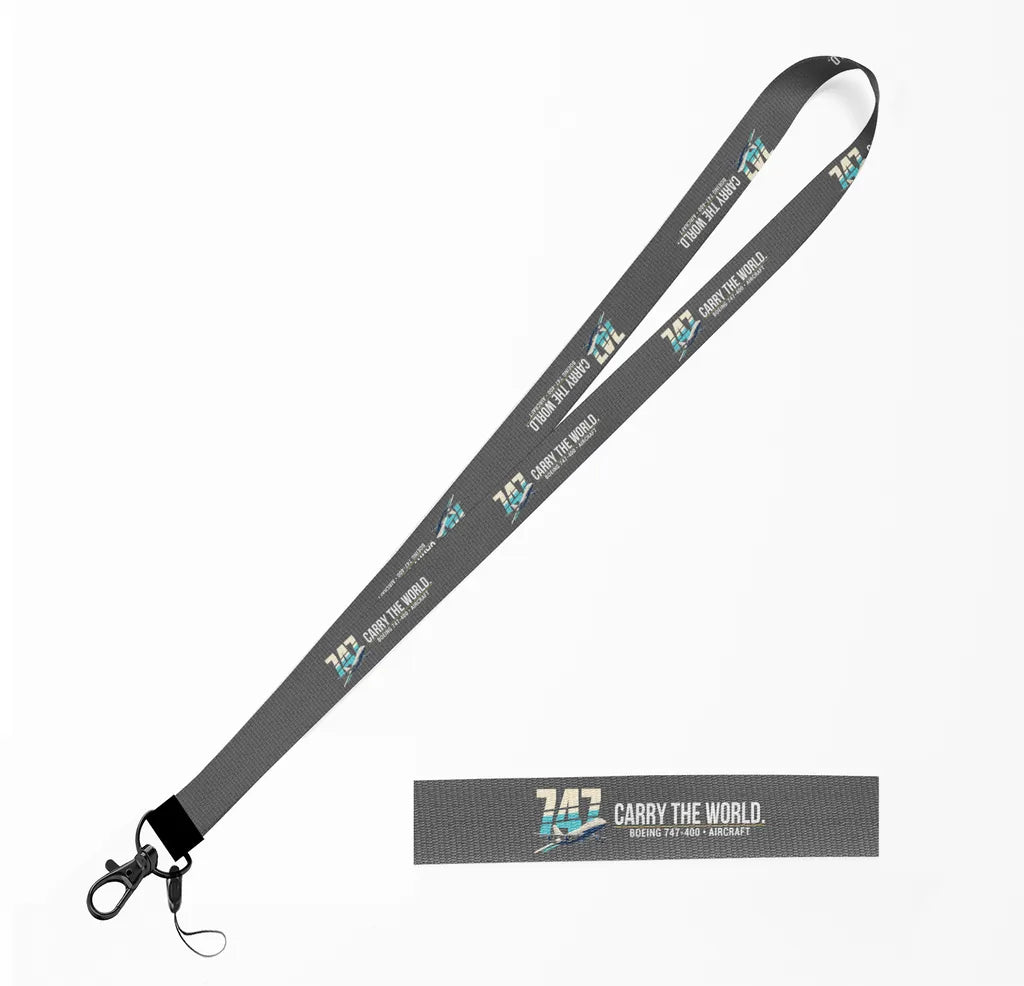 Boeing 747-400 lanyard - gray