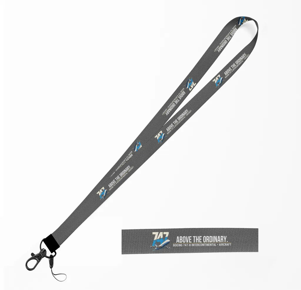 Boeing 747-8 Intercontinental lanyard - gray