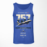 Thumbnail for Boeing 757-200 design on blue tank top