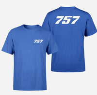 Thumbnail for Boeing 757 Flat Text design on blue double side