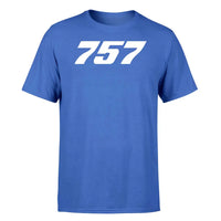 Thumbnail for Boeing 757 Flat Text design on blue single side