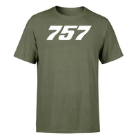 Thumbnail for Boeing 757 Flat Text design on green army single side