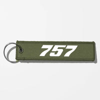 Thumbnail for Boeing 757 Flat Text Key Chains - Green Army