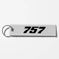 Thumbnail for Boeing 757 Flat Text Key Chains - White