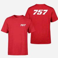 Thumbnail for Boeing 757 Flat Text design on red double side