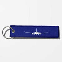 Thumbnail for Boeing 767 Silhouette Key Chains - Blue