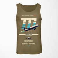 Thumbnail for Boeing 777-300ER design on green army tank top
