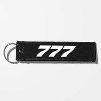 Thumbnail for Boeing 777 Flat Text Key Chains - Black