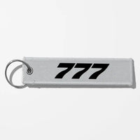 Thumbnail for Boeing 777 Flat Text Key Chains - Light Gray