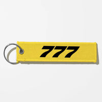 Thumbnail for Boeing 777 Flat Text Key Chains - Yellow
