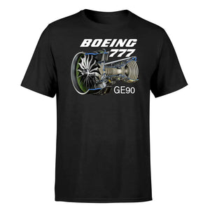 Boeing 777 & GE90 Engine Double-Side T-Shirt