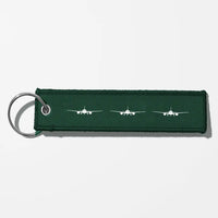 Thumbnail for Boeing 777 Silhouette Key Chains - Dark Green