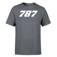 Thumbnail for Boeing 787 Flat Text design on gray single side