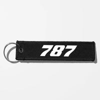 Thumbnail for Boeing 787 Flat Text Key Chains - Black