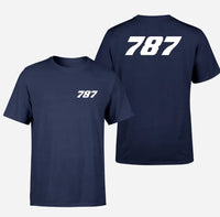 Thumbnail for Boeing 787 Flat Text design on navy blue double side