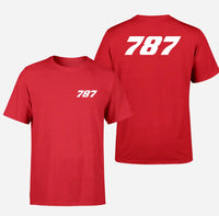 Thumbnail for Boeing 787 Flat Text design on red double side