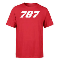 Thumbnail for Boeing 787 Flat Text design on red single side