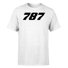 Single-Side Printing — Boeing 787 Flat Text Double-Side T-Shirt