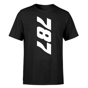Boeing 787 & Text Double-Side T-Shirt