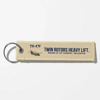 Thumbnail for Boeing CH-47F Chinook Aviator Key Chains - Beige