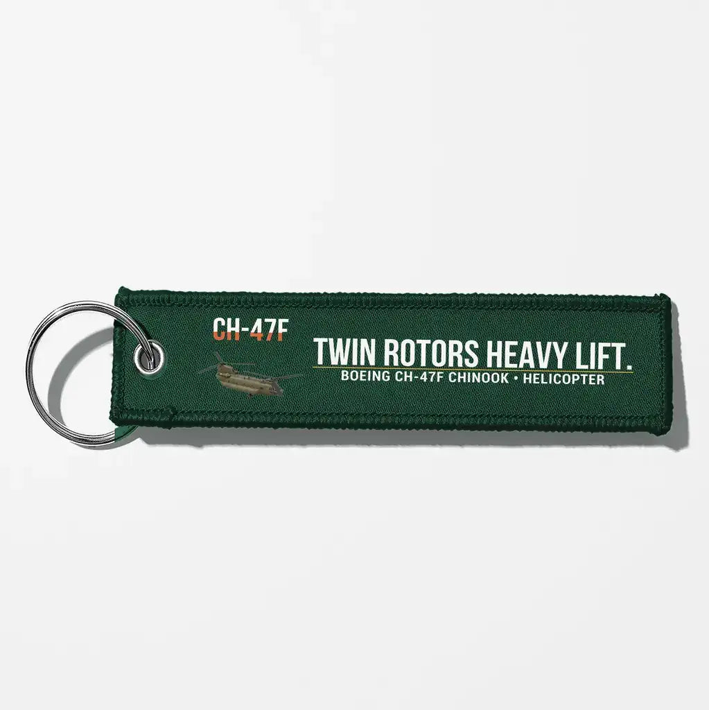 Boeing CH-47F Chinook Aviator Key Chains - Dark Green