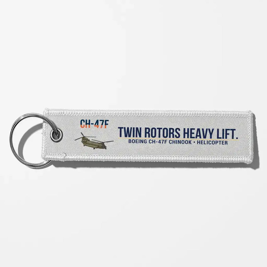 Boeing CH-47F Chinook Aviator Key Chains - White