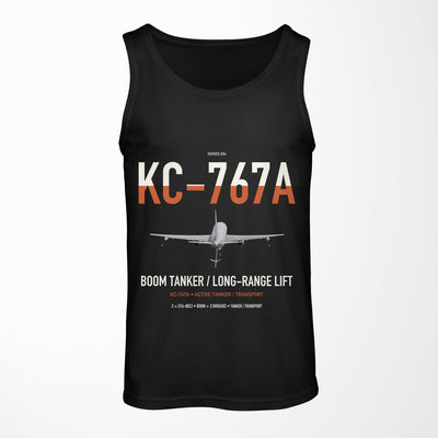 Boeing KC-767A design on black tank top