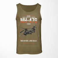 Thumbnail for Boeing MH-47G Chinook design on green army tank top