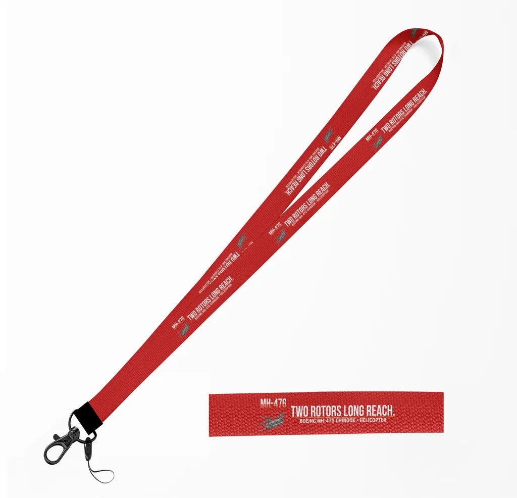 Boeing MH-47G Chinook lanyard - red