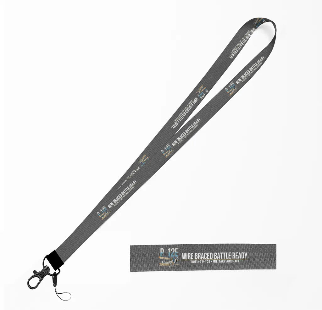 Boeing P-12E lanyard - gray