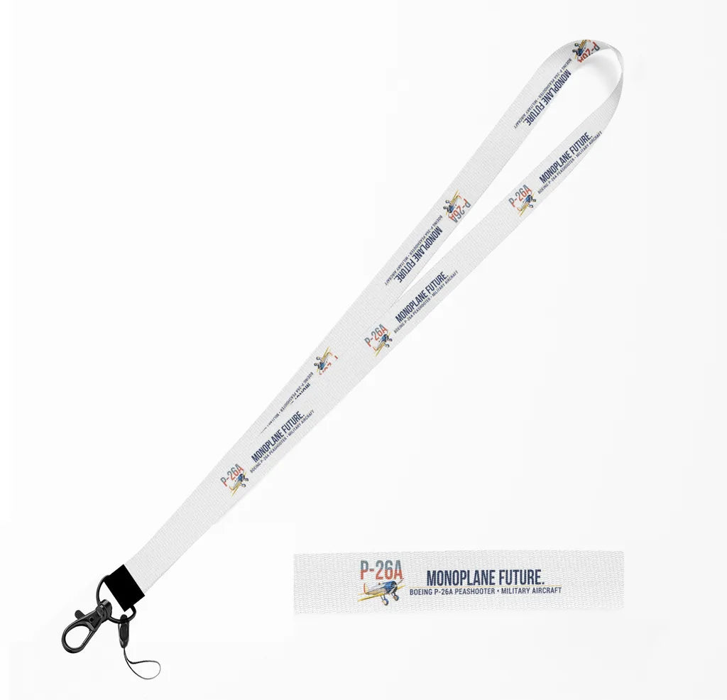 Boeing P-26A Peashooter lanyard - white