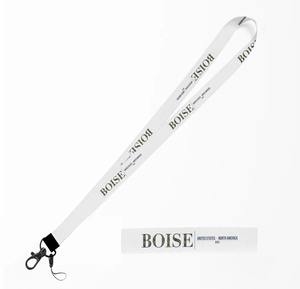 Boise City Series lanyard - white