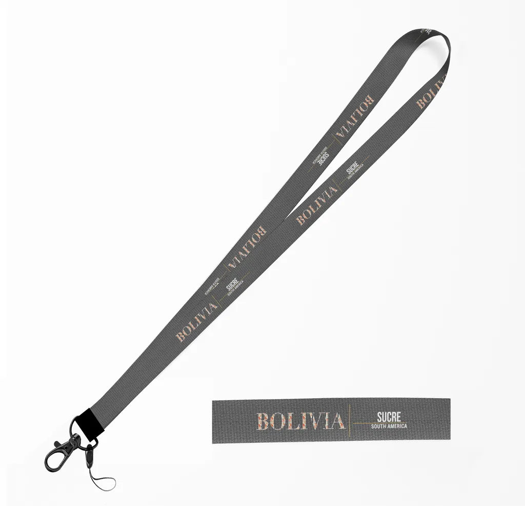 Bolivia Country Series lanyard - gray
