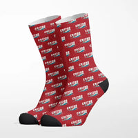 Thumbnail for Bombardier CRJ200 - Cartoon - Socks - Red