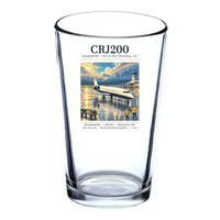 Thumbnail for Bombardier CRJ200 - Poster - Beer & Water Glass