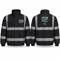 Thumbnail for Bombardier CRJ200 Reflective Winter Jackets - Original - Black