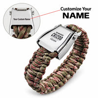 Thumbnail for Bombardier CRJ200 - Seat Belt Bracelet - Tag + Name - Camouflage